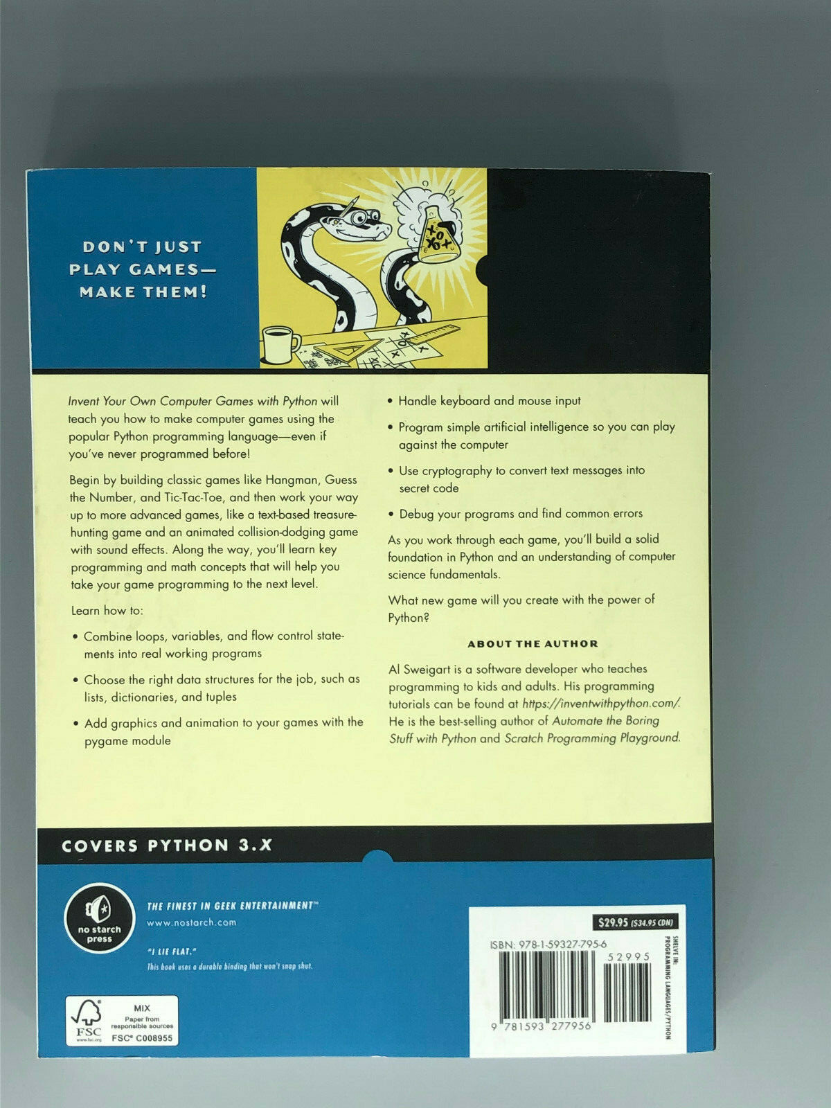 Invent Your Own Computer Games with Python von Al Sweigart (2017,  Taschenbuch) online kaufen | eBay