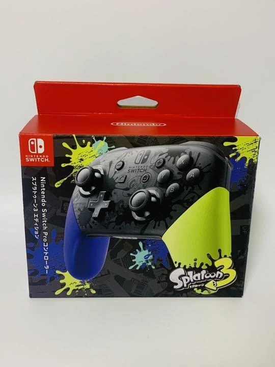 Unused Unopen Nintendo Switch Pro Controller Procon Splatoon 3 Edition |