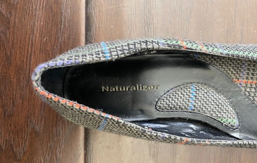 ¡Nuevo con caja! Naturalizer Para mujer Tela Gris Puntera Puntera Plana Talla 5,5M - Imagen 4 de 8