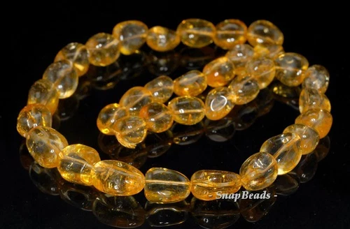 20X12-14X10 MM CITRIN QUARZ EDELSTEIN GRADUIERT NUGGET LOSE PERLEN 20 Zoll - Bild 3 von 4