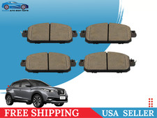 Front Ceramic Brake Pads Set For 2016-2021 2022 2023 2024 Nissan Kicks Sentra