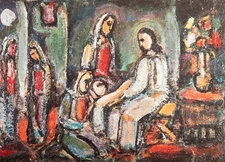 Georges ROUAULT : Jésus et Marie-Madeleine - Lithographie