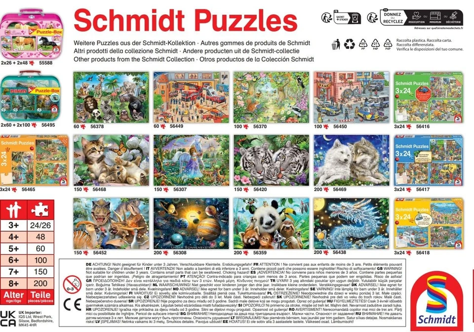 Schmidt Spiele 56354 Unicorno, puzzle per bambini da 150 pezzi dypI - Immagine 3 di 3