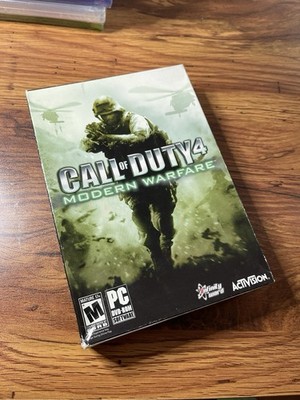 Call of Duty 4: Modern Warfare (PC DVD) Brand NEW Sealed Box 2007 -- dent in box
