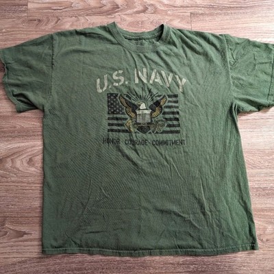 Vintage US Navy eagle graphic shirt L