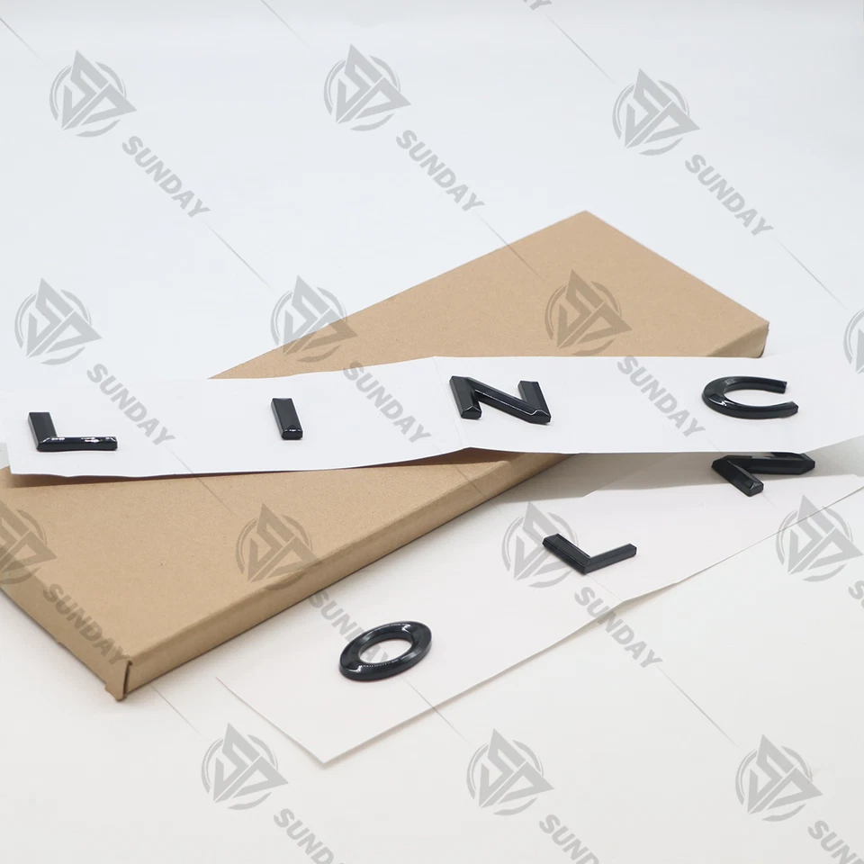 For Lincoln SUV Aviator/navigator/ Gloss Black Rear Emblem Letters 2020-2025 Foto 3 de 4