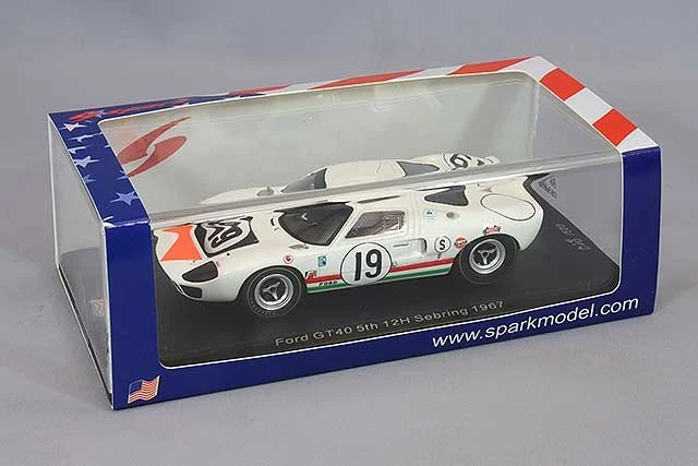 Spark US252 1/43 GT40 #19 5TH 12H SEBRING 1967 N. VACCARELLA - U. MAGLIOLI - Imagen 4 de 4