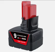 Pack For Milwaukee for M12 9.0Ah Extended Capacity LITHIUM Battery 48-11-2460