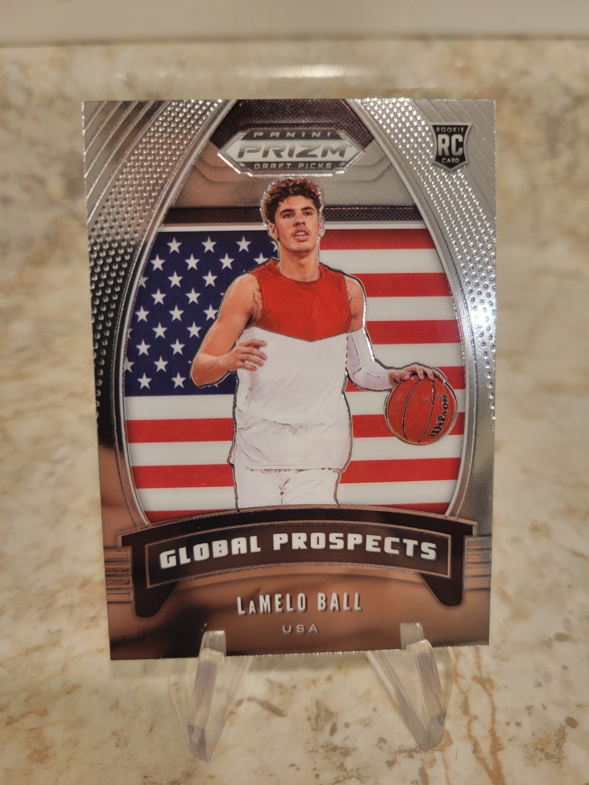 LaMelo Ball RC 📈 2020 Prizm Draft Picks Rookie Global Prospects #98 Hornets