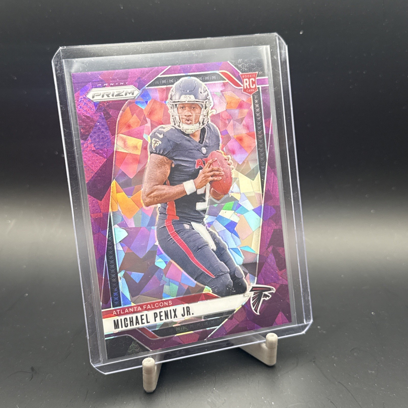 2024 Panini Prizm - Rookies Michael Penix Jr. #378 Purple Ice Prizm /225 (RC)