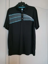 PGA Tour Mens Air Flux Polo Shirt Size Large Preowned