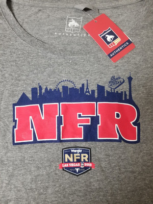 New Wrangler Pro Rodeo Womens NFR Scoop Neck L/S T-Shirt.