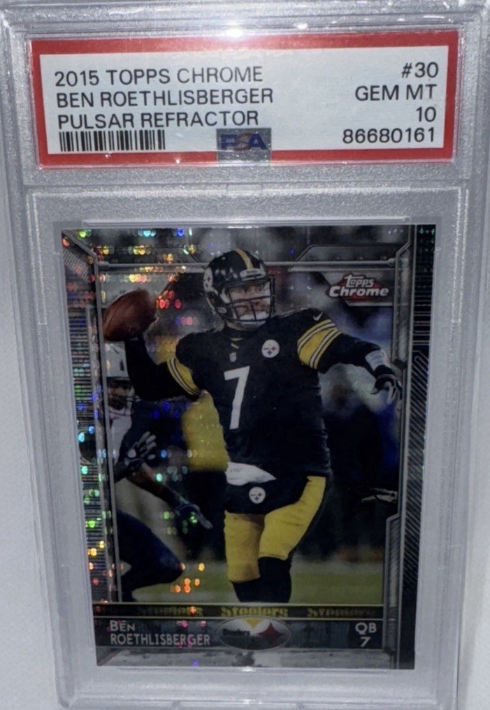2015 Topps Chrome - Ben Roethlisberger #30 Refractor POP 2!!