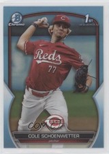 2023 Bowman Draft Chrome Sky Blue Refractor Cole Schoenwetter #BDC-116 11r1