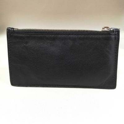 Bottega Veneta Intrecciato Black Leather Zipper Card Case [Rank A