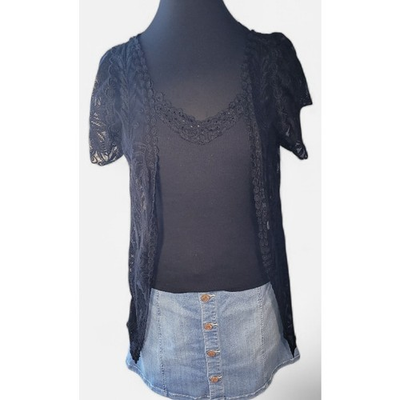 #ad #ad August Silk Lace Beaded Ribbed Tank Camisole Y2K Fairy Grunge Minimalist Small $29.99