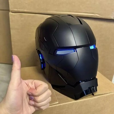 Iron Man Helm MK5 Schwarz Black Voicecontrol Versand aus Deutschland 2.0  