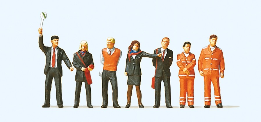 Preiser 10407 SBB Railway Personnel (7) Exclusive Figure Set HO