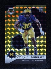 2022 Panini Mosaic Draft Picks Mosaic Gold Prizm 8/10 Daxton Hill #63 1fl4