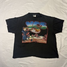 VTG EUC 90s 1991 Yes Band Union World Tour Concert T-Shirt XL USA Made 2 Sided