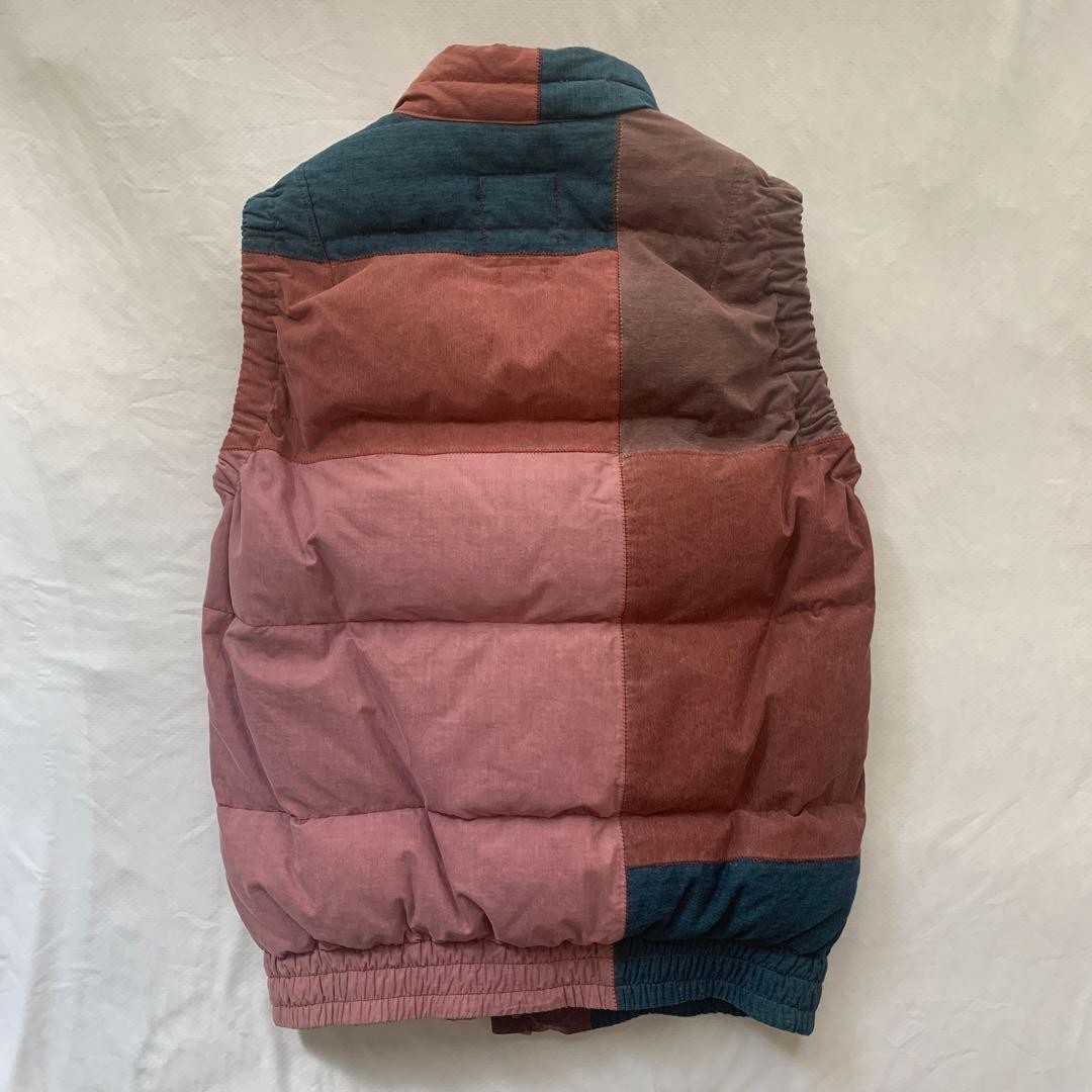 Visvim patchwork down vest, rare, pink and blue, … - image 13