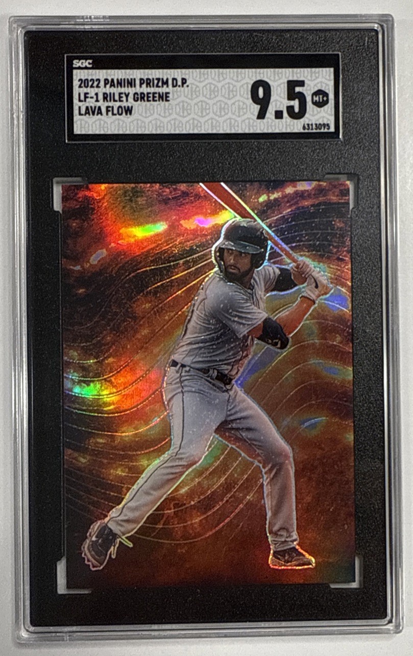 Riley Greene 2022 Panini Prizm Draft Picks Lava Flow #LF-1 SGC 9.5 Case Hit