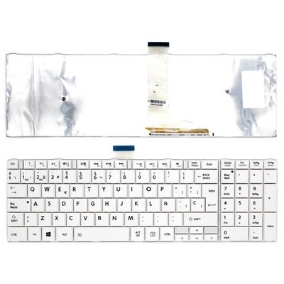 Tastatur Für Laptop Toshiba Satellite C50-A C50D-A Weiß