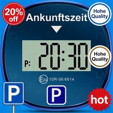 Elektronische Parkscheibe Automatische Parkscheibe elektrisch mit 2 Displays DHL