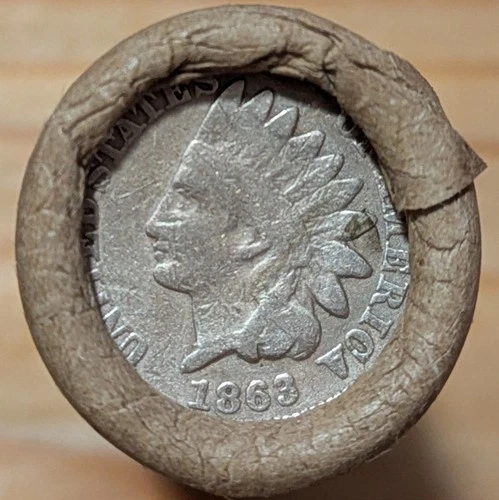 OLD BANK ROLL~UNSEARCHED~I. H. ENDS 1863-VG+ (KEY Date) & 1890 VG