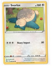 Snorlax 206/264 C Fusion Strike Pokemon Free Shipping!