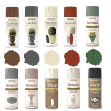 Textured Spray Paint Multi Colour Stone / Metal Effect Decorative 400ml Tin Can