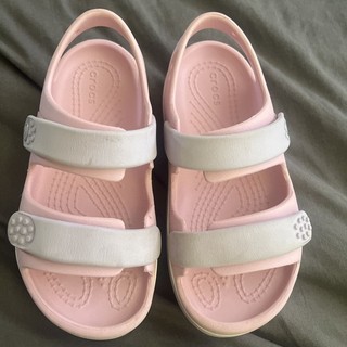 Girls Junior Pink Crocs Sandals size 11 kids