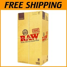 High-Quality 1400 Count King Size Natural Rolling Cones - Effortless Enjoyment