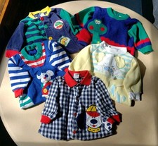 Vintage 90s Buster Brown other 6-9 Months Baby One Piece Rompers Winter Lot -5