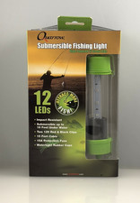 Quarrow Submersible Fishing Light with 12 Green LED Lights and 15ft Cable