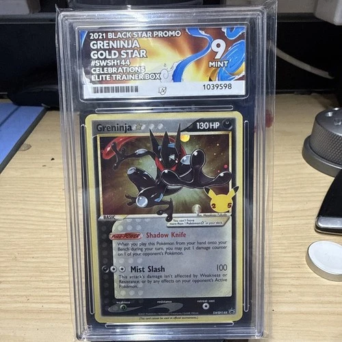 Pokémon TCG - Greninja Gold Star SWSH144 Celebrations - Ace 9 Mint
