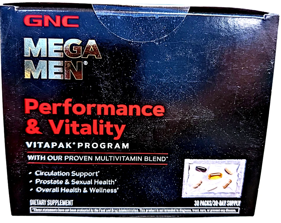 GNC Mega Men Performance and Vitality Vitapak Program 30 Count EXP 09/2026 - Image 2 of 4