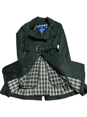 Burberry London Blue Label Trench coat with a belt Size:36 Black
