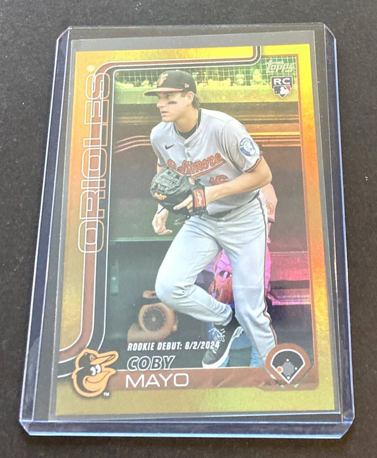 2025 Topps Update Coby Mayo Rookie Debut Gold Foil /50 #US282