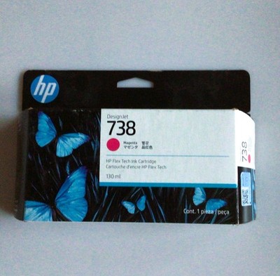 Original HP 738 498N6A Magenta Tintenpatrone ungeöffnet MHD 04/2028