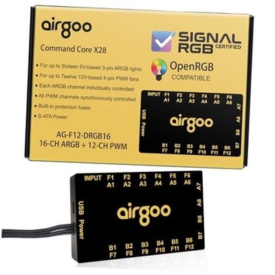  Command Core X28, Magnetic 16-Channel ARGB Controller & 12-Channel PWM Fan 