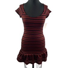 NEW Free People Cozy Day Copper Black Knit Sweater Dress Tunic XS $118