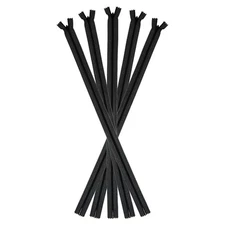 5pcs Invisible Zippers 18inch Nylon Hidden Zippers Black