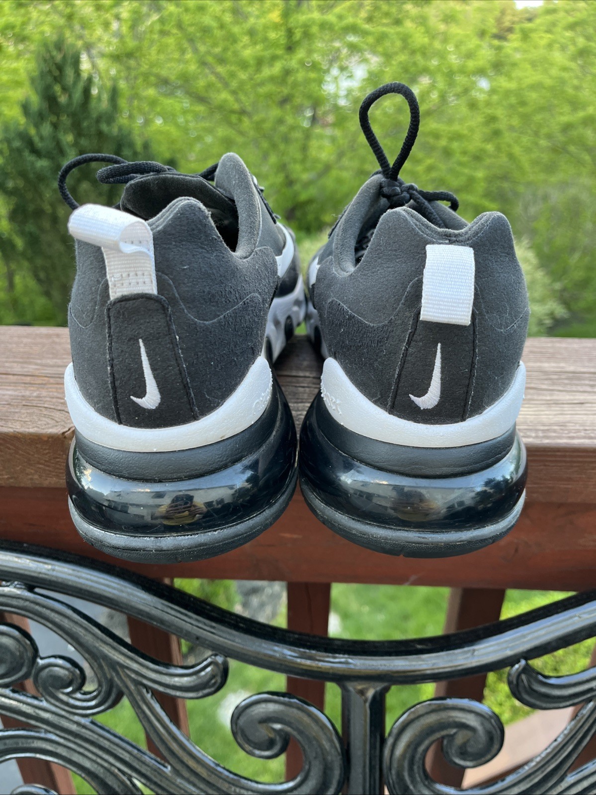 Nike Air 270 React Black And White Men’s Shoes Si… - image 6