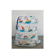 Kids Cotton Drawstring Bag 60x50 cm 100 cotton Boats