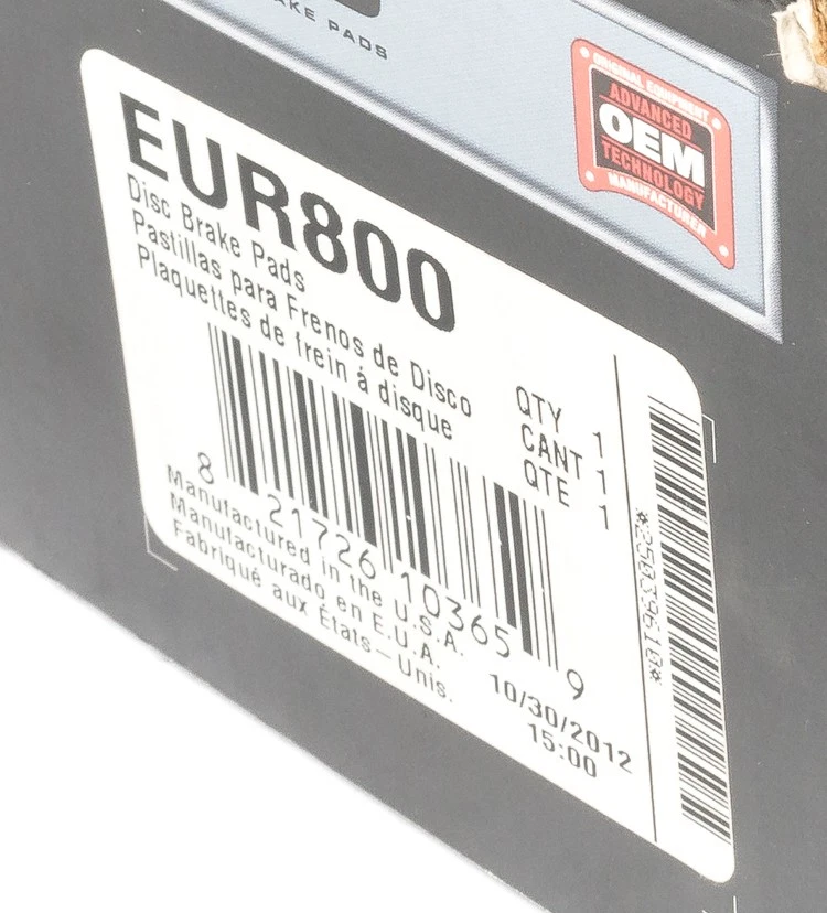 Akebono Front Brake Pad Set Various 2000-03 Saturn LS LS1 L200 L300 LW200 EUR800 - Изображение 3 из 4