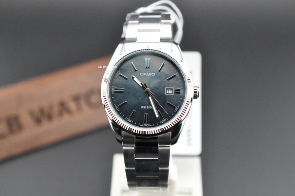 Casio MTP-1302DS-1A, para Hombre, Resistente al Agua 50M, Acero Inoxidable, Madreperla, Nuevo 3