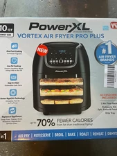 PowerXL Vortex Air Fryer, Vortex Rapid Air Technology, SmartSync,Broil, Bake