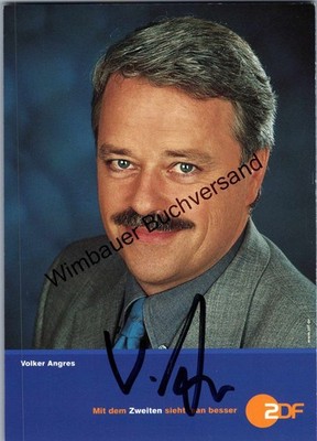 Original Autogramm Volker Angres ZDF /// Autogramm Autograph signiert sig 253938