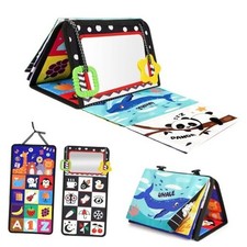 Tummy Time Toy - Black and White High Contrast Baby Toys for Multicolored